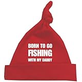 BabyPrem Baby Born to go Fishing with Daddy帽子服nb-12 MTH カラー: レッド