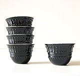 2個セット NewOldStock 黒線 プチ デザートカップ 煎茶 陶器 レトロ