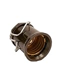 Leviton 167 Medium Base, Two-Piece, Keyless, Incandescent, Phenolic Lampholder, Pin-Type, Single Cir