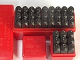打刻印 ポンチ 英字 数字 36本 セット アルファベット 大文字 レザークラフト (8mm)