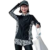 [Teddy] フィットネス 水着 レディース 体型カバー ラッシュガード 5点セット タンクトップ レギンス 長袖ラッシュパーカーUPF5