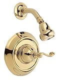 Pegasus F1228100PBV 5000 Series Single-Handle Pressure Balance Shower Faucet, Polished Brass [並行輸入品]