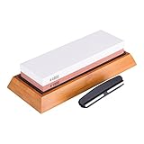 CO-Z キッチン包丁 砥石 両面砥石 研ぎ石 研ぎ器 台付 家庭用砥石 中仕上用 (#4000/#1000&台座付き)