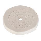 Silverline 150mm Double Stitched Buffing Polishing Mop Wheel 100% Cotton