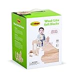 Edushape Ltd Edushape Wood Like 80 Piece Soft Blocks, Wood
