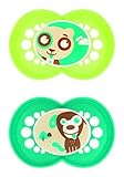 MAM Cartoon Silicone Pacifier, Boy, 6 Plus Months, 2 Count by MAM [並行輸入品]