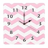 Trend Lab Chevron Wall Clock, Pink Sky by Trend Lab [並行輸入品]