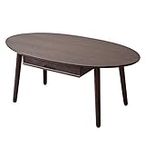 コロン オーバル ローテーブル ダークブラウン CORON OVAL LOW TABLE DARK BROWN  代引不可 ポイント10倍