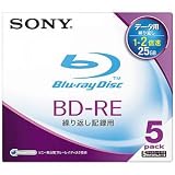SONY 日本製 データ用BD-RE 書換型 片面1層25GB 2倍速 5枚P 5BNE1DBSS2