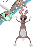 ANAMI しおり 栞 アニマル ブックマーカー 手帳 動物 立体しおり ユニーク 雑貨 文房具 文具 かわいい文房具 おもしろい 読書 おもしろ雑貨 アニマル雑貨 プレゼント おもしろグッズ (うさぎ 単品)