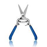 SPEEDWOX ぶどう鋏 剪定鋏 ハサミ そり刃 曲刃 果実 摘粒 収穫 果樹 バネ付 安全ロック付き 本職園芸用 庭園作業 ガーデン 高炭素鋼 男女兼用