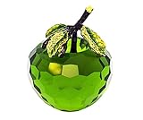Pure Crystal Glass Green Apple with Leaf Decoration Ornament by Haysoms【クリスマス】【ツリー】 [並行輸入品]