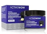 アクティブワオ Active Wow ホワイトニングパウダー 活性炭 歯磨き粉 ホワイトニング チャコールパウダー 20g Charcoal Teeth Whitening 20g (バニラ) 「並行輸入品」