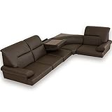 LOWYA （ロウヤ） ソファ ローソファ コーナーソファ こたつ ソファ 木製テーブル付き 3人掛け レザー ブラウン おしゃれ 新生活