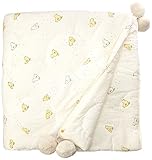 Pehr Designs Baby Chick Quilted Pom Blanket, Soft Yellow by Pehr Designs