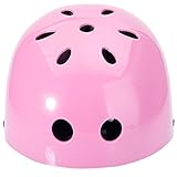 ヘルメット　子供用　自転車　子供　軽量　可愛い　キッズ　スケートボード　ジュニア　通学 プレゼント　11ホール スムースピンク（ダイヤルなし）