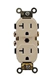 Leviton 5320-ICP 15 Amp, 125 Volt, Duplex Receptacle, Residential Grade, Grounding, All Screws Backe