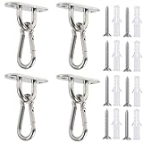 天井 フック 固定金具 アイプレート U字金具 ステンレスフック 強力 耐食性 丈夫 止め金具 ねじ シルバー