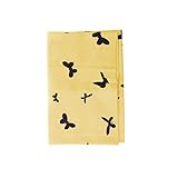 ノーブランド品 子供　キッズ　冬　暖かい　ソフト　綿　ショール　スカーフ　ネッカチーフ　マフラー　ネックウォーマ　蝶のパタン　ギフト　全6色選べる - 黄, 40 * 40センチメートル