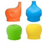 Oululu Silicone Sippy Lids - Spill-Proof Cup Lids for Toddler Baby Infant (Pack of 4) [並行輸入品]