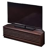タンスのゲン テレビ台 幅100cm 【完成品】 国産 コーナータイプ アルダー無垢材 収納スペース 32型 40型対応 ブラウン 38700021 WN