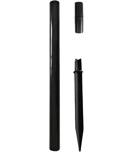 YoungPower Plastic Pole Extension Kit – 12" Tiki Torch Extenders, 4-Pack With Connectors For Solar Flame Torches