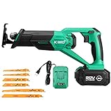 KIMO 充電式レシプロソー 充電式のこぎり 20V 4.0Ahリチウムバッテリー1個搭載 無...