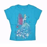 ゆうパケット配送 ディズニープリンセス　シンデレラ　キッズTシャツ ブルー　4歳用 ディズニー　アパレル　子供服　　キャラクター　グッズ　雑貨【即日・翌日発送】