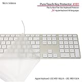 キーボードカバー・Pure Touch Key Protector #101 for Apple Keyboard (テンキー付き-JIS-US) / PTKP101