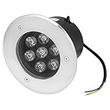 AC85-245V 7WピュアホワイトラウンドLEDガーデン風景埋没フラッドライト