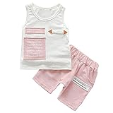 YideaHomeベビー服 ベビー 赤ちゃん 男の子 女の子 Ｔシャツ 短パン パンツ シャツ セット 夏 可愛い 涼しい コットン 綿