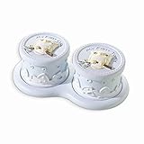 ブルー/ピンクフクロウ最初歯とカールボックスセットホームガーデンリビングギフト