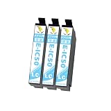 【稲妻トナー】エプソン Epson 用 IC50 インク ライトマゼンタ 互換インクカートリッジ 計3本 ICLM50 対応機種:EP-702A EP-704A EP-774A EP-705A EP-802Aなど