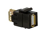 On-Q WP1220BR USB 2.0 A/A Coupler Keystone Insert, Brown [並行輸入品]