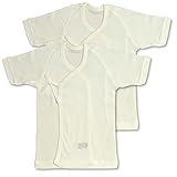 短肌着2枚組 フライス素材 日本製 ベビー肌着