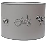 Taftan Farm Pendant Lampshade Diameter 35cm (Grey) by Taftan