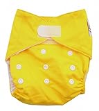 SUNNY BABY おむつカバー ベビー 布おむつ フリーサイズ サイズ調節可 70～100cm テープ式 無地 布オムツ/オムツカバー J：イエロー [並行輸入品]