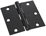 Stanley National Hardware V8028 3-1/2" Door Hinge in Black, Pack of 2 [並行輸入品]