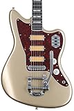 Fender フェンダー メキシコ製エレキギター Gold Foil Jazzmaster®, Ebony Fingerboard, Shoreline Gold ソフトケース付き