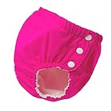 Baoblaze 赤ちゃん トイレトレーニングパンツ 布おむつ 防水トレーニングパンツ コットン 全４サイズ全４色　　　 - ローズレッド, （5〜10KG）