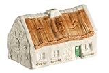 Belleek 1647 The Quiet Man Cottage Figurine, 5.5-Inch, White