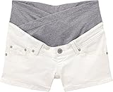 アビックス アルゴヴィア 産後も使えるクロスリブショートパンツ S ホワイト ストレッチツイル&スパンフライス 204833