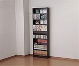 省スペース 木製 収納 本棚 同色 2個組 ダークブラウン