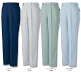(ジチョウドウ)Jichodo 85401 ワンタックパンツ・ズボン (春夏用) 79 36：シルバー [ウェア&シューズ]