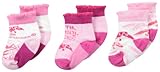 Duck Commander新生児女の子Little Girlソックス3ペアパックギフトボックス カラー: ピンク
