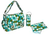 Kalencom Fashion Diaper Bag, Changing Bag, Nappy Bag, Mommy Bag, Coated Double Buckle Bag (Fun Dots 