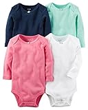 カーターズ Carter's 女の子用透かし編みラブリーローズ長袖ボディスーツ4枚セット (18months(78-83cm)) [並行輸入品]