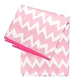 bumkins(バンキンス) 【日本正規品】丸洗いOK 防水スプラットマット お絵かきマットやテーブルクロスなどに Pink Chevron(ピンク) SM-500
