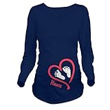 Linyuan ファッション Mum's Clothing Baby's Love Mark Women Maternity Pregnancy Tシャツ T Shirt K132