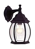 Livex Lighting 7690-04 Outdoor Wall Lantern with Clear Beveled Glass Shades, Black [並行輸入品]